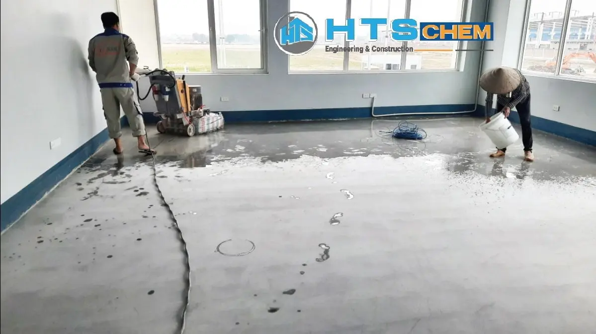 Quy trình đánh bóng sàn và phủ bóng sàn bê tông
