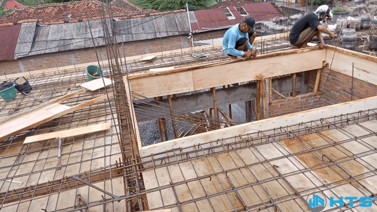 Kết cấu của mái nhà bằng bê tông cốt thép