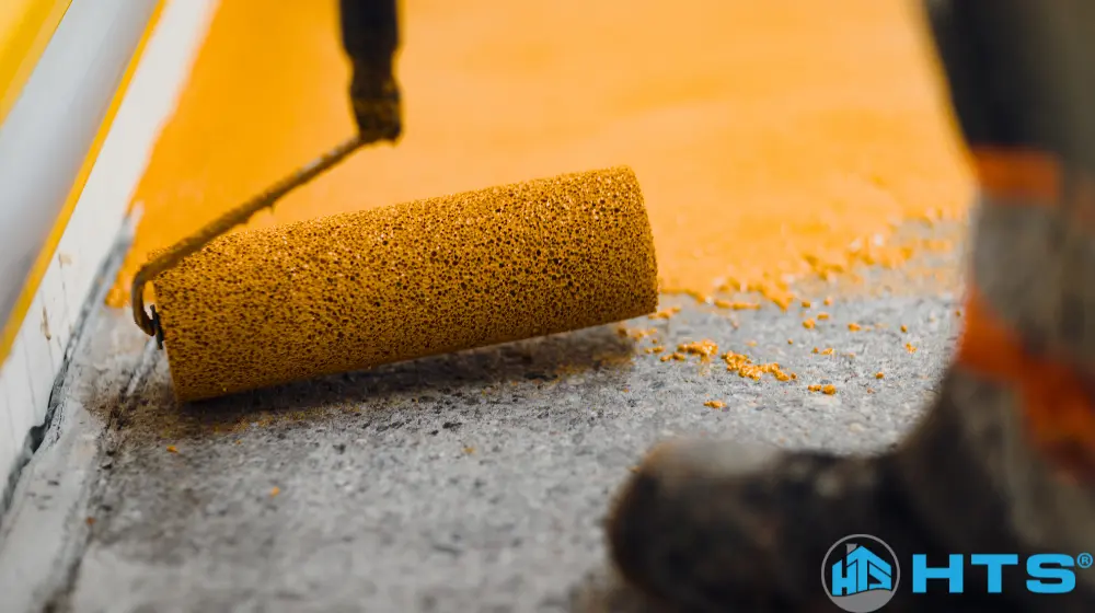 Bề mặt sàn epoxy nhám với khả năng chống trượt, tăng độ an toàn khi sử dụng