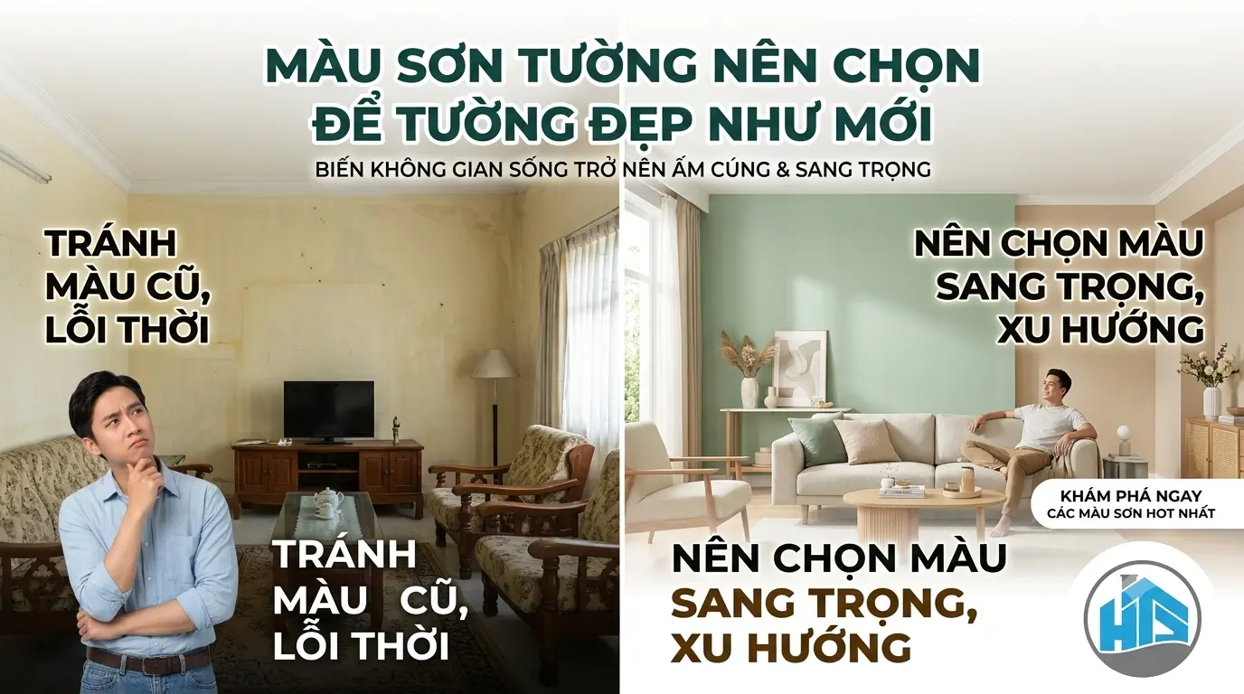 Màu Sơn Tường Đẹp, Sang Trọng Được Ưa Chuộng 2026