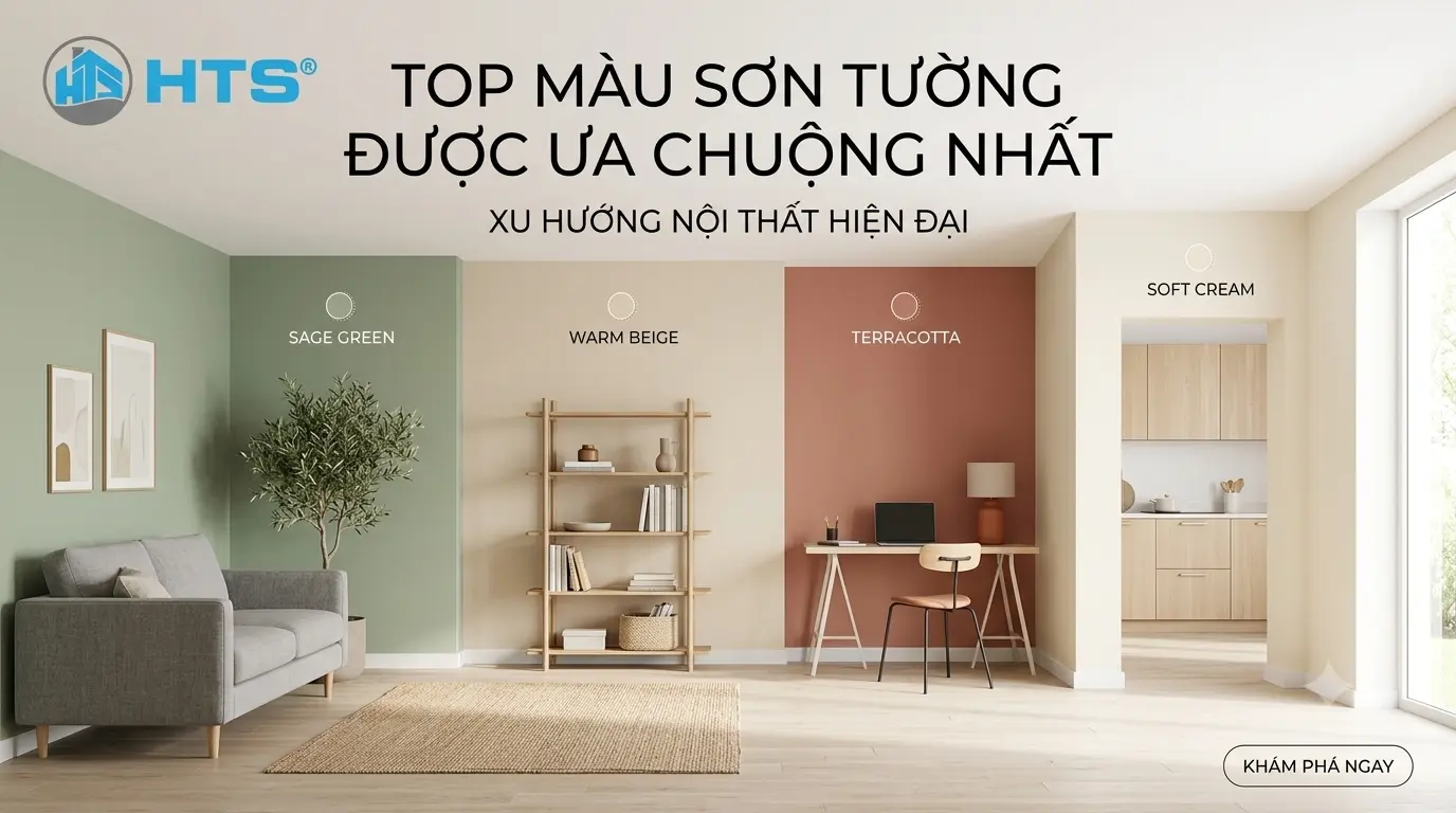 Những Màu Sơn Tường Được Ưa Chuộng Nhất Hiện Nay